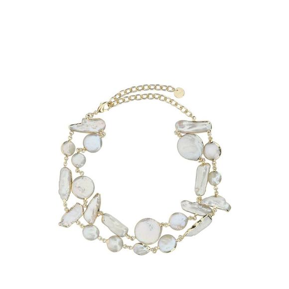 CULT GAIA Accessories - CULT GAIA Brass And Pearls Necklace
